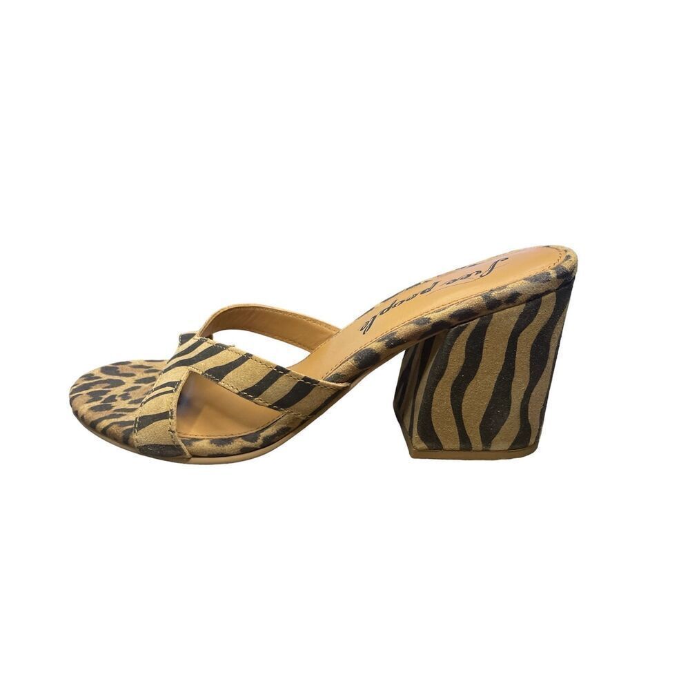 Free people women’s Charlie-v heel color : tiger  Size 7.5/ 38